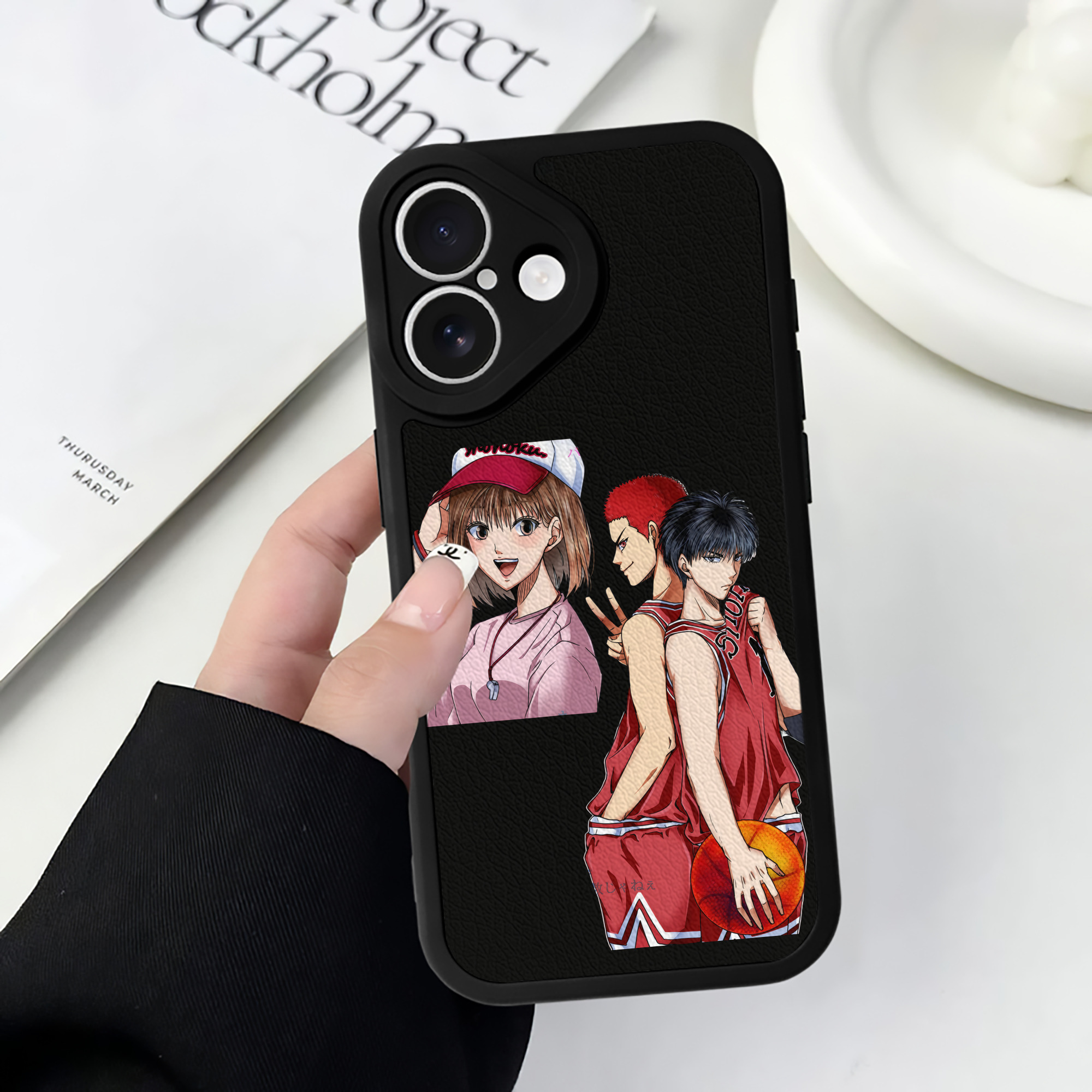 （画像用） SLAM DUNK／スラムダンク 【iPhone 16シリーズ対応】シリコンスマホケース（レザー調） 材質：シリコン